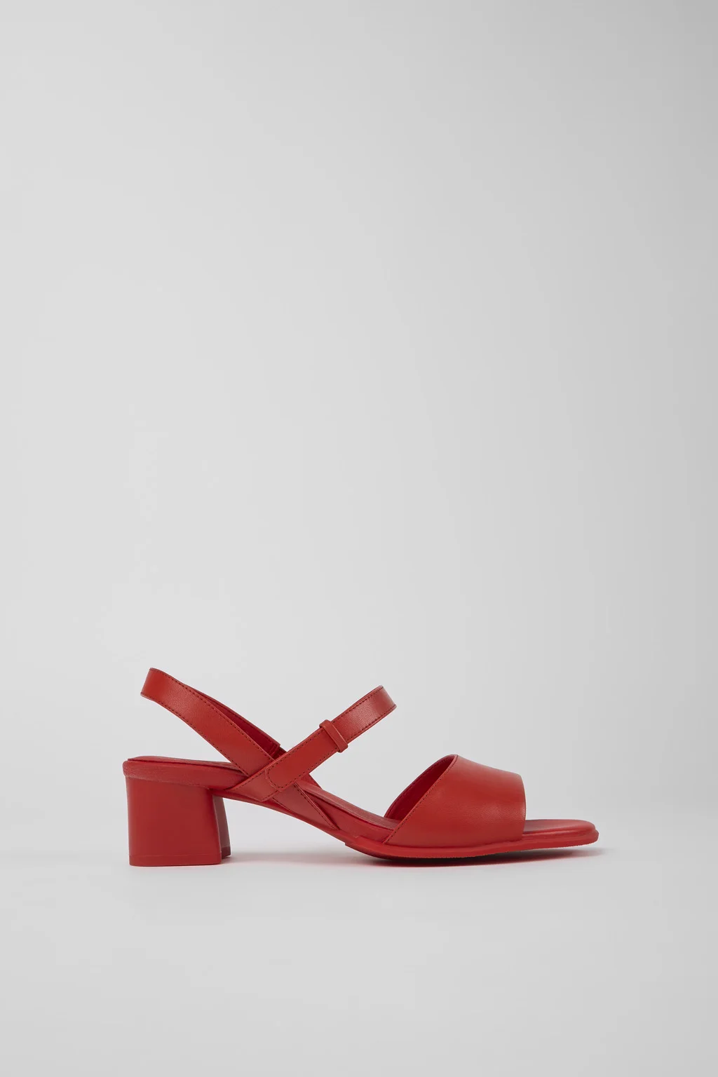 Katie Red Leather Sandals for Women. - 1
