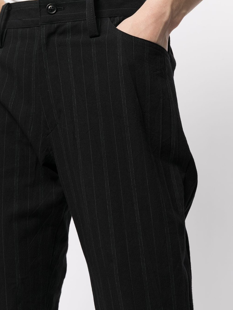 pinstripe print slim trousers 5