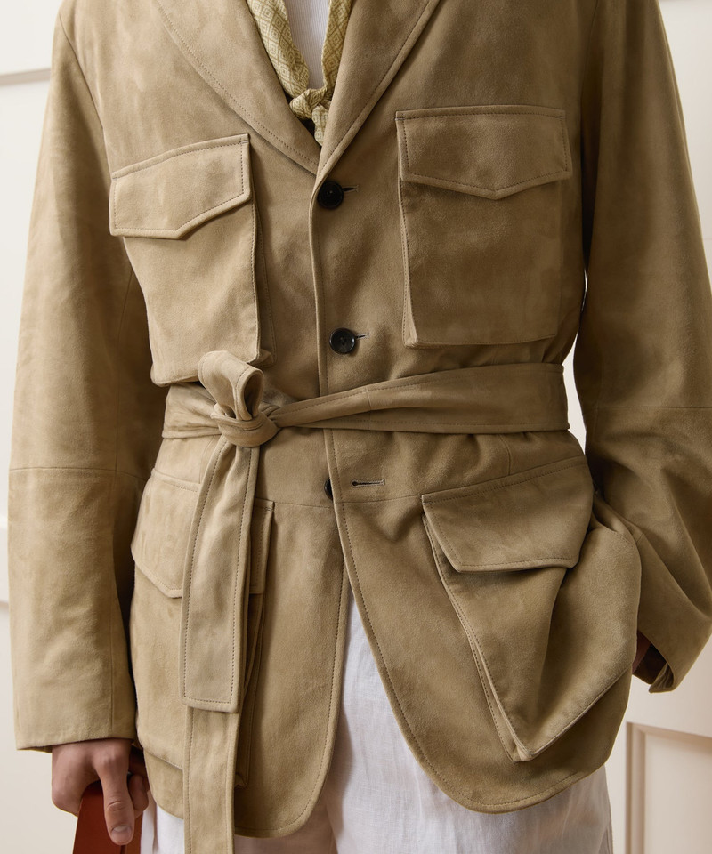 Italian Suede Cartographer's Jacket 5