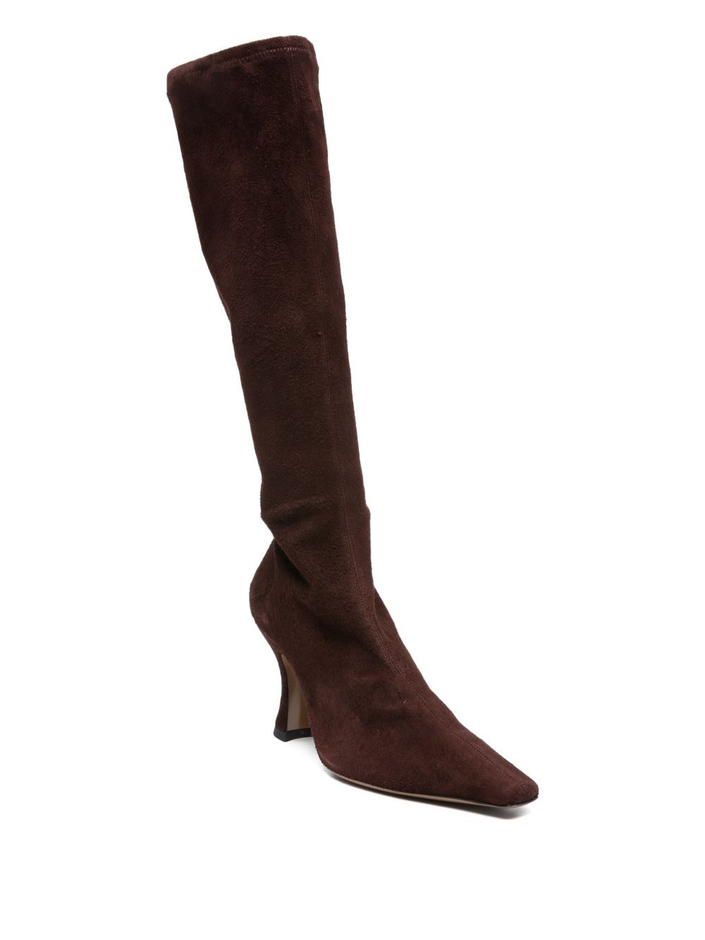 80mm knee-high suede boots - 2