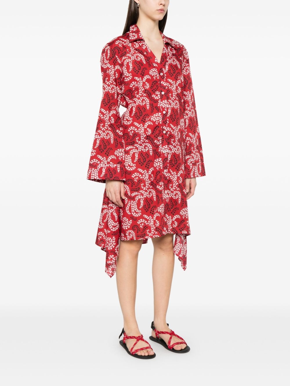 printed midi dress - 3