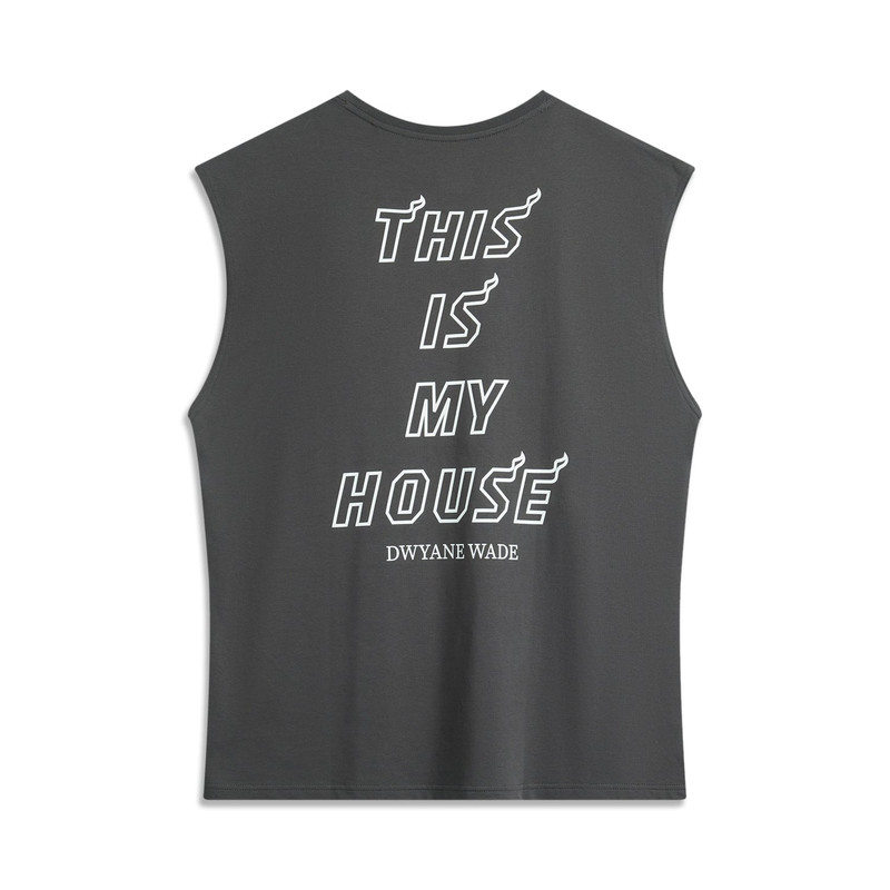 Li-Ning Li-Ning x ADAM Way Of Wade Graphic Oversized Tank 'Dark Grey' AVSU731-1 outlook