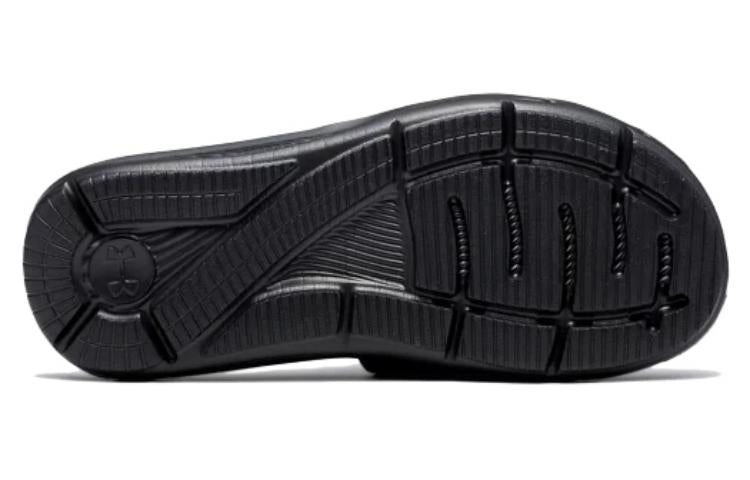 (WMNS) Under Armour Ignite 6 Graphic Footbed Slide 'Halo Grey Black' 3023767-105 - 6