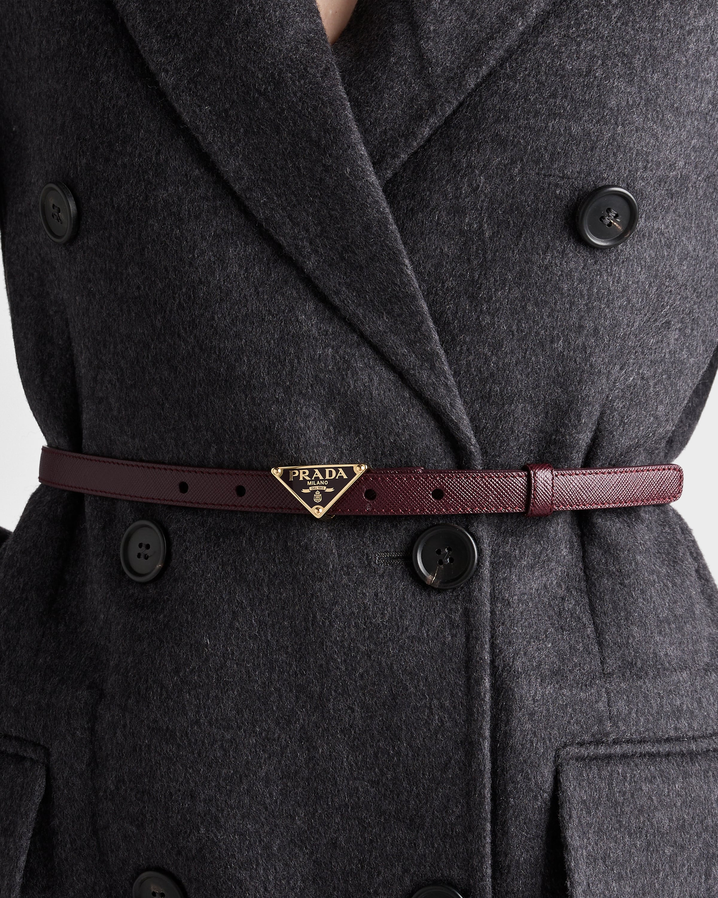 Saffiano leather belt - 2