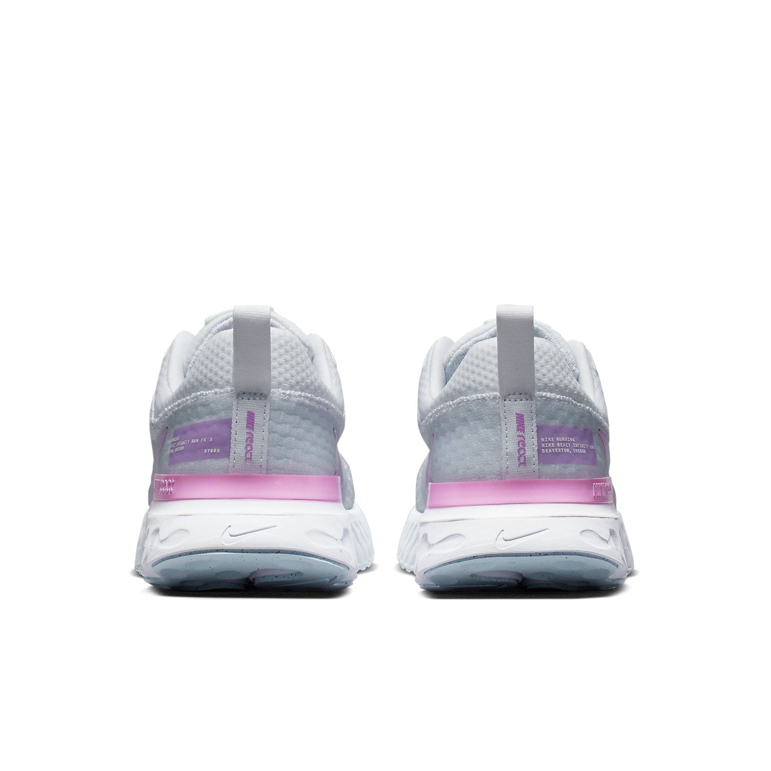 (WMNS) Nike React Infinity Run Flyknit 3 'Grey Rush Fuchsia' DZ3016-100 - 5