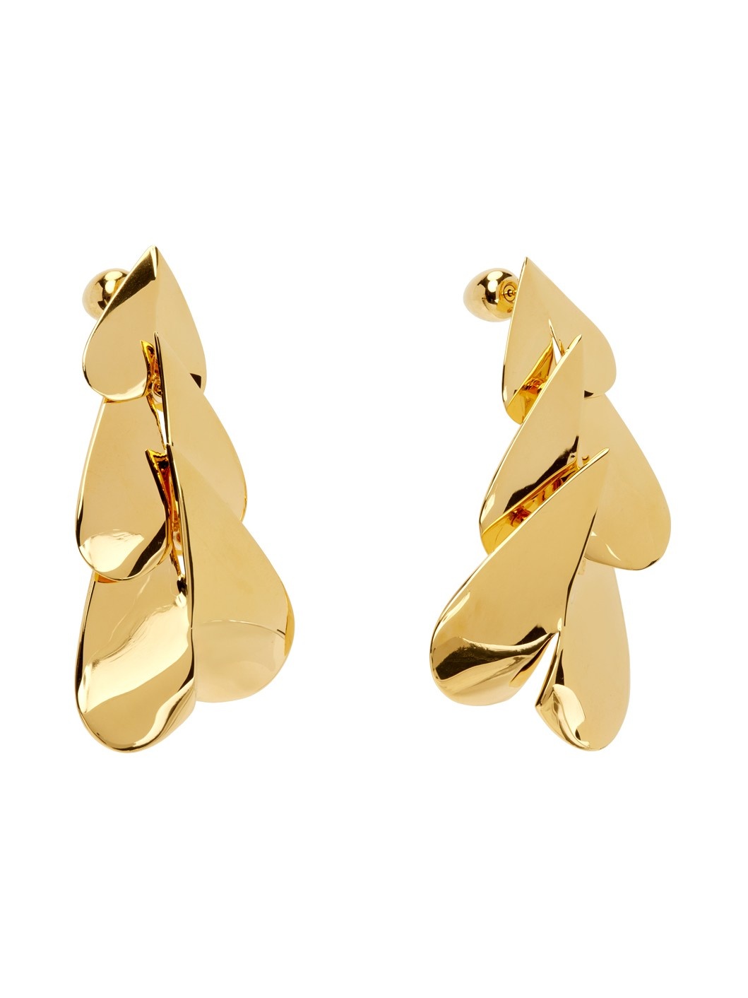 Gold 'Le Cœur Long' Earrings - 2