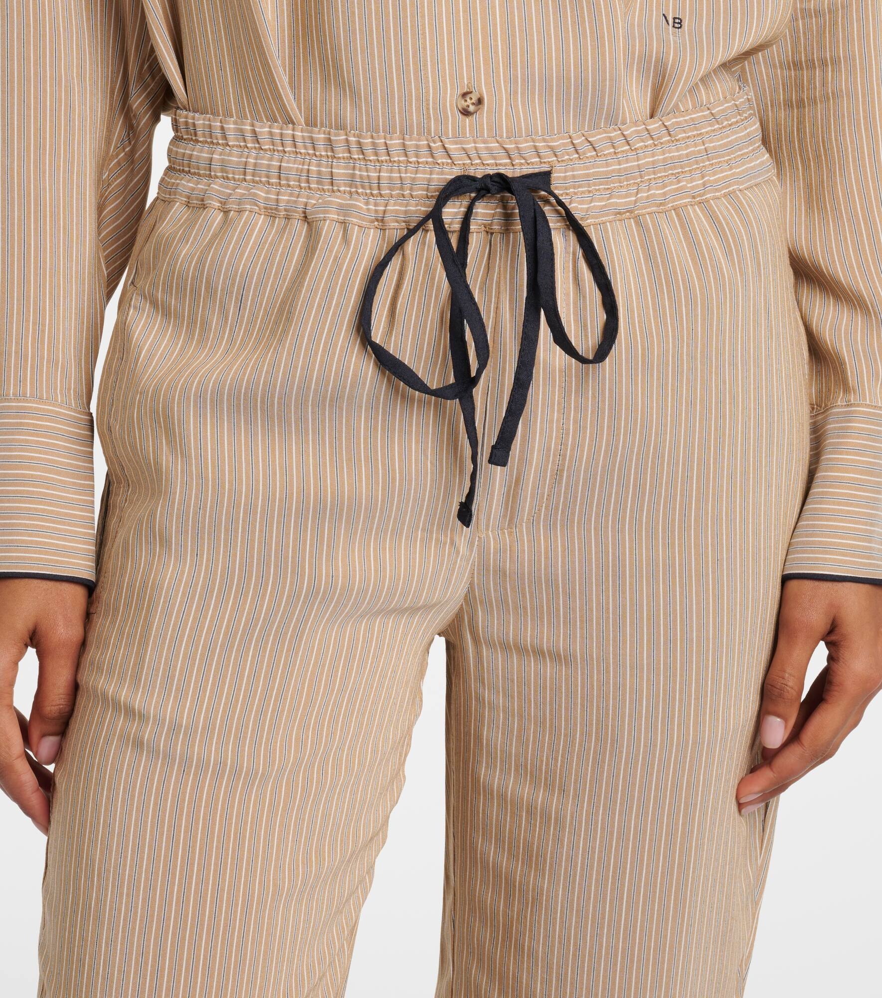 Striped pajama pants - 4
