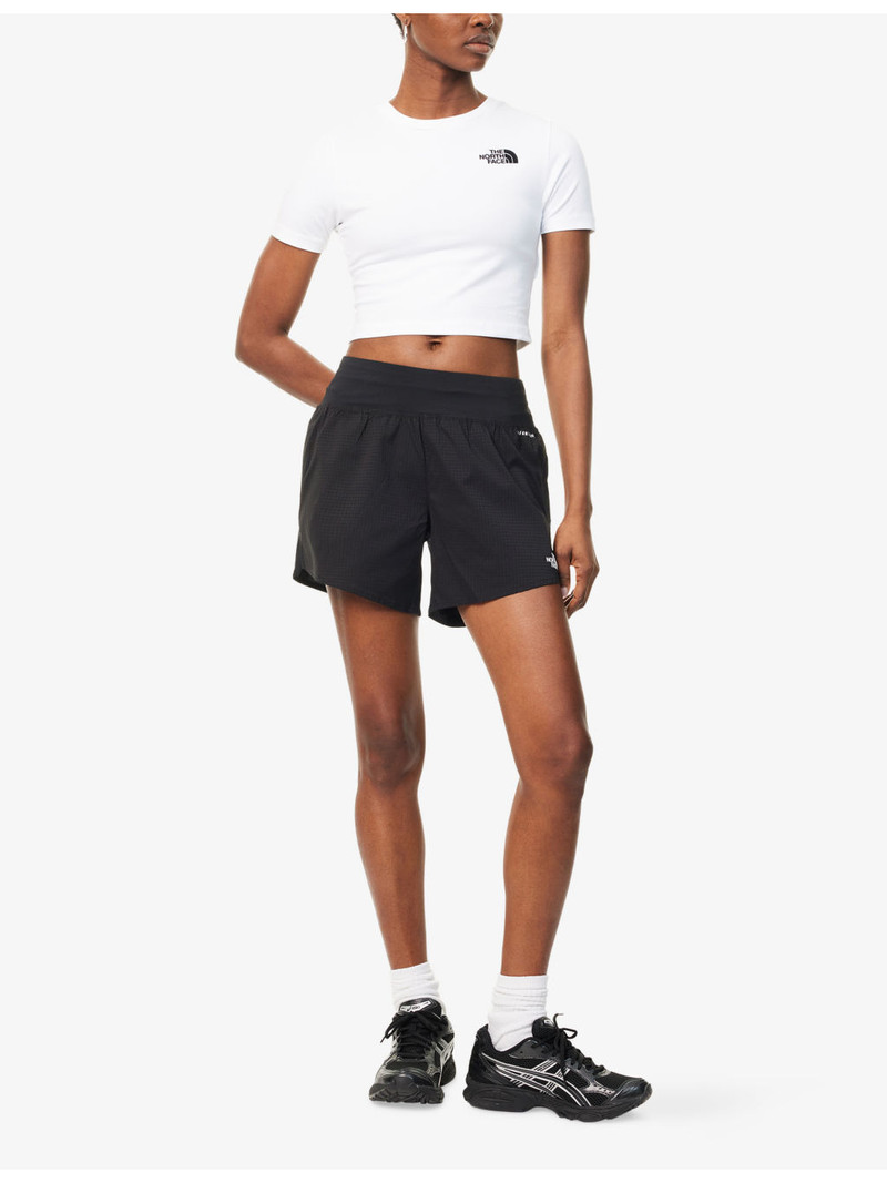 The North Face Sunriser Graphic-Print Logo Stretch-Woven Shorts outlook