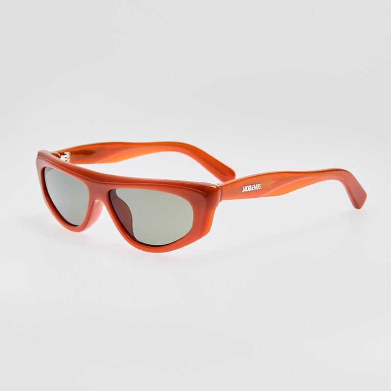 LINDA FARROW Casco Sunglasses in Metallic Coffee outlook