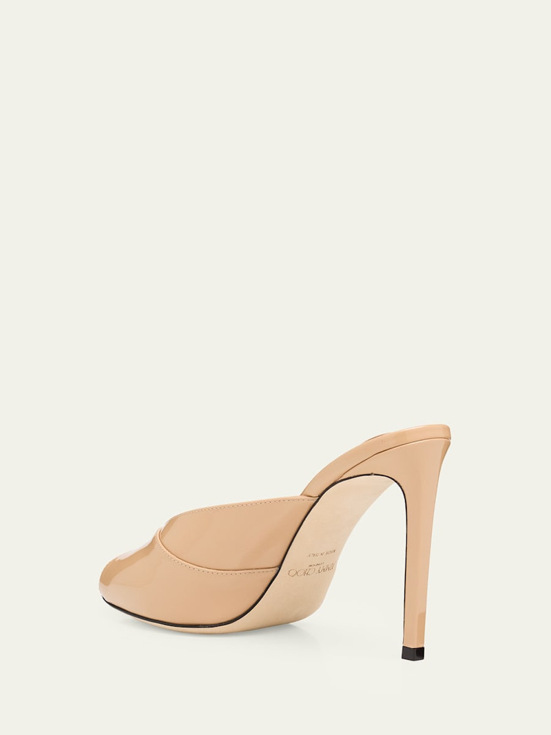 JIMMY CHOO 100mm Brigitte Patent Leather Mule Pumps outlook