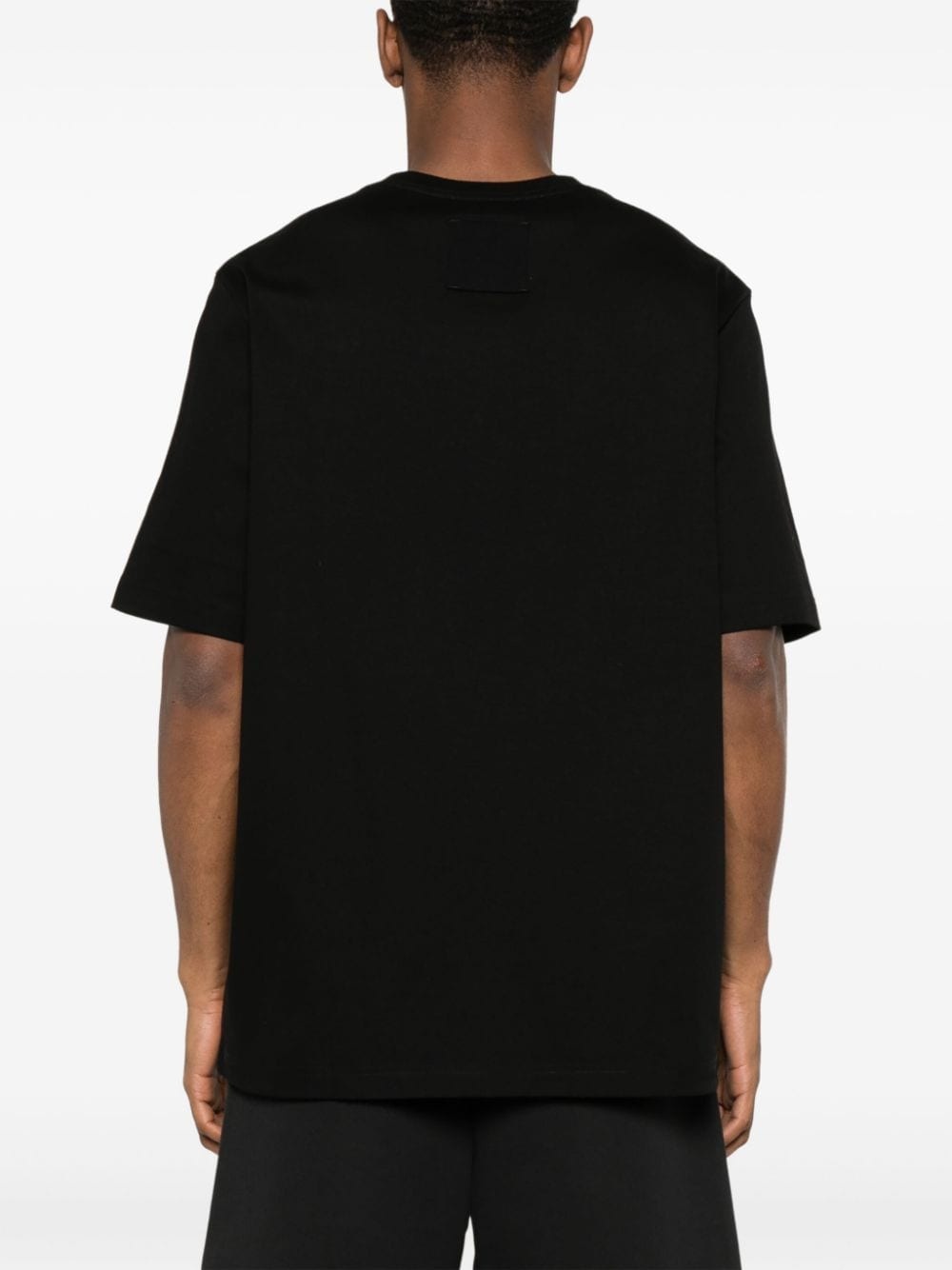 logo-embroidered cotton T-shirt - 4