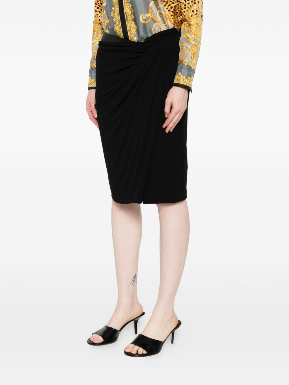 embellished draped skirt - 3