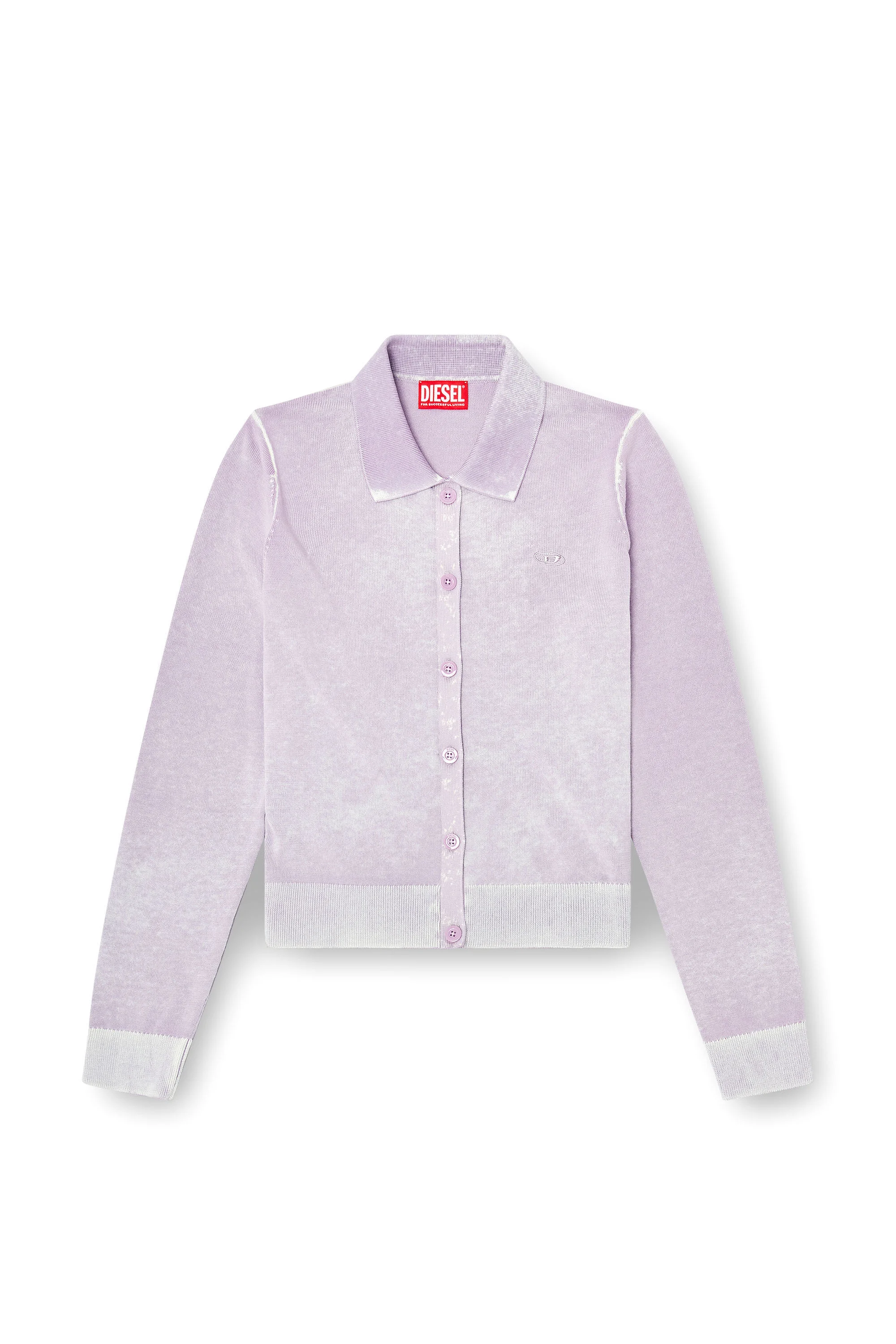CARDIGAN WITH FADED REVERSE PRINT - 1