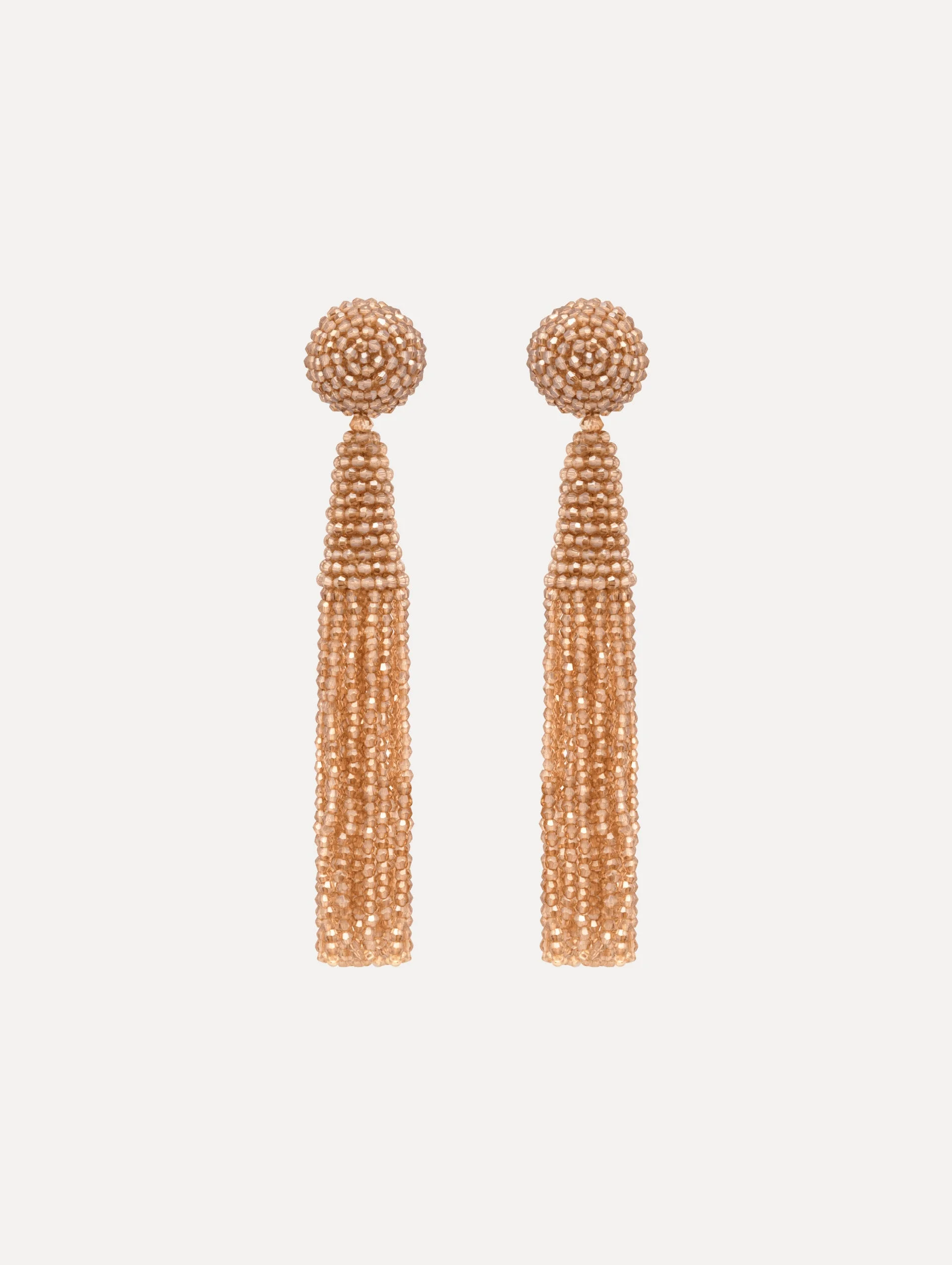 CONICAL TASSEL CLIP-ON EARRINGS - 1