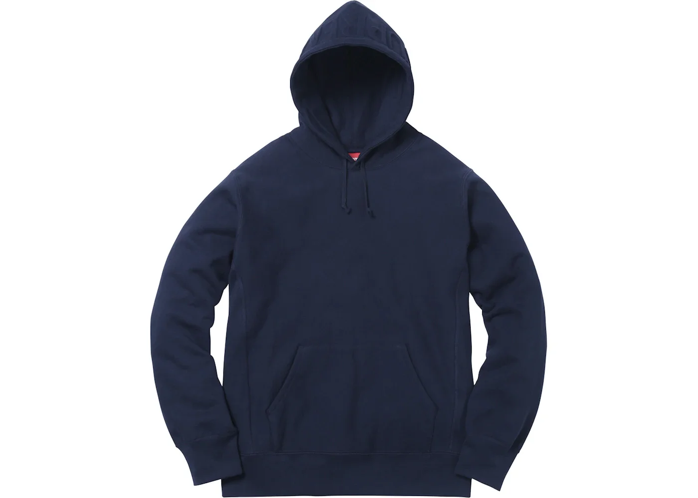 Supreme Embossed Logo Hooded Sweatshirt Navy - 1