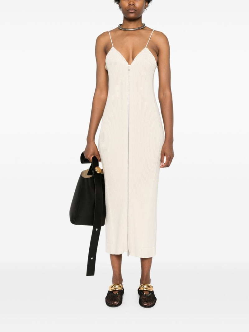 Jil Sander ribbed-knit cotton maxi dress outlook
