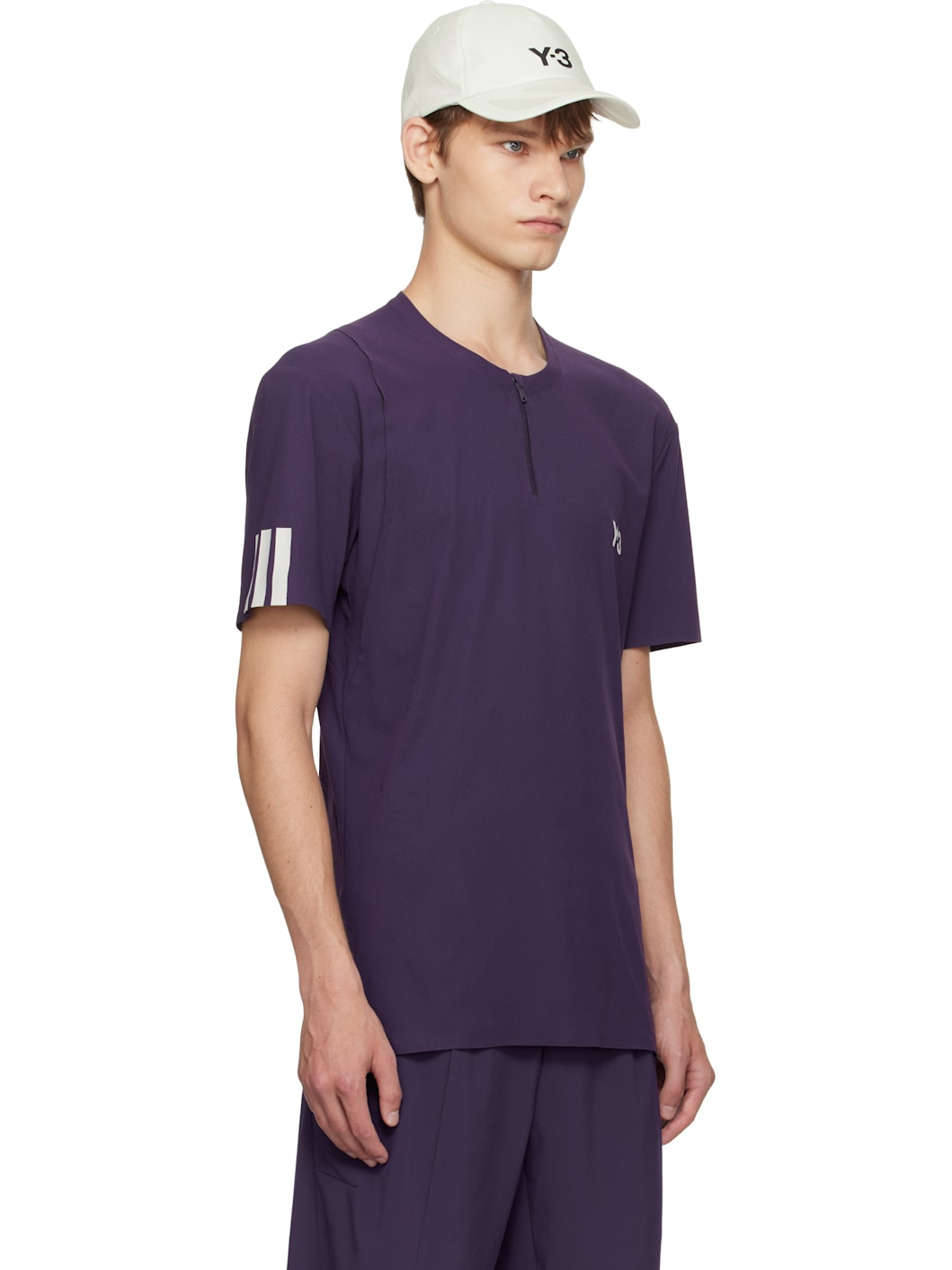 Purple US Open Tennis Freelift Zip Pro T-shirt - 2