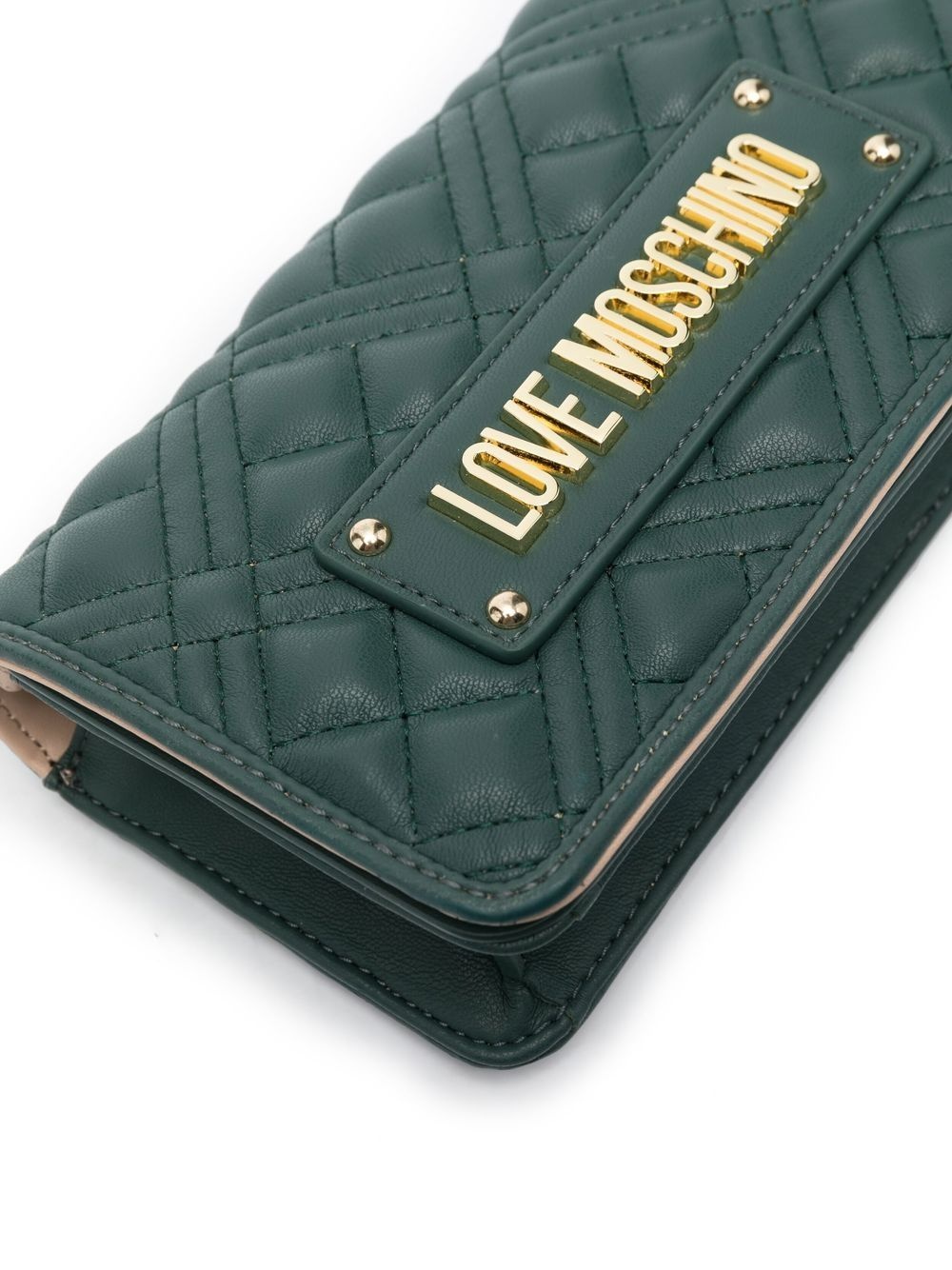 logo quilted bag - 4