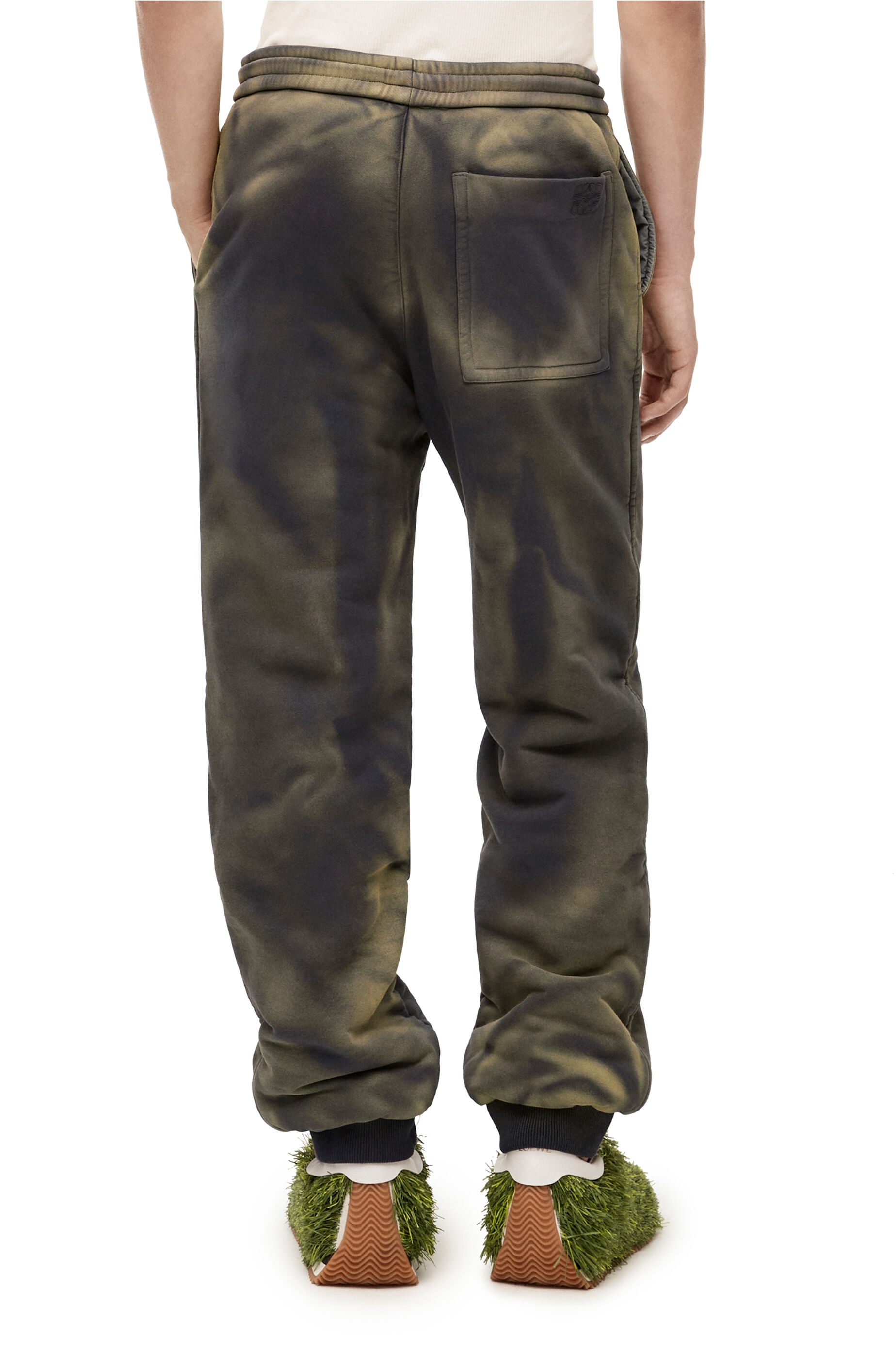 Puffer jogging trousers in cotton - 4