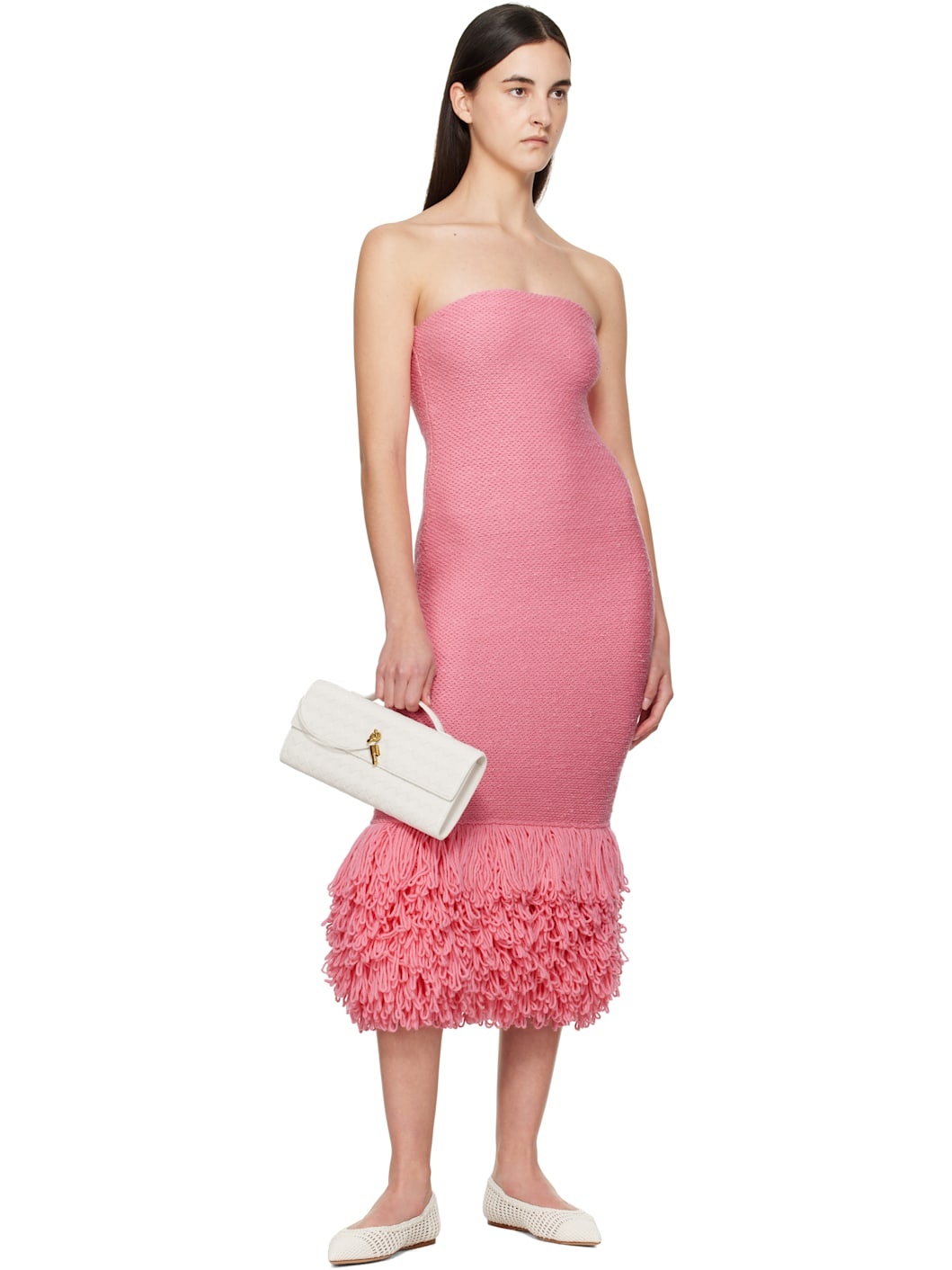 Pink Corus Midi Dress - 4