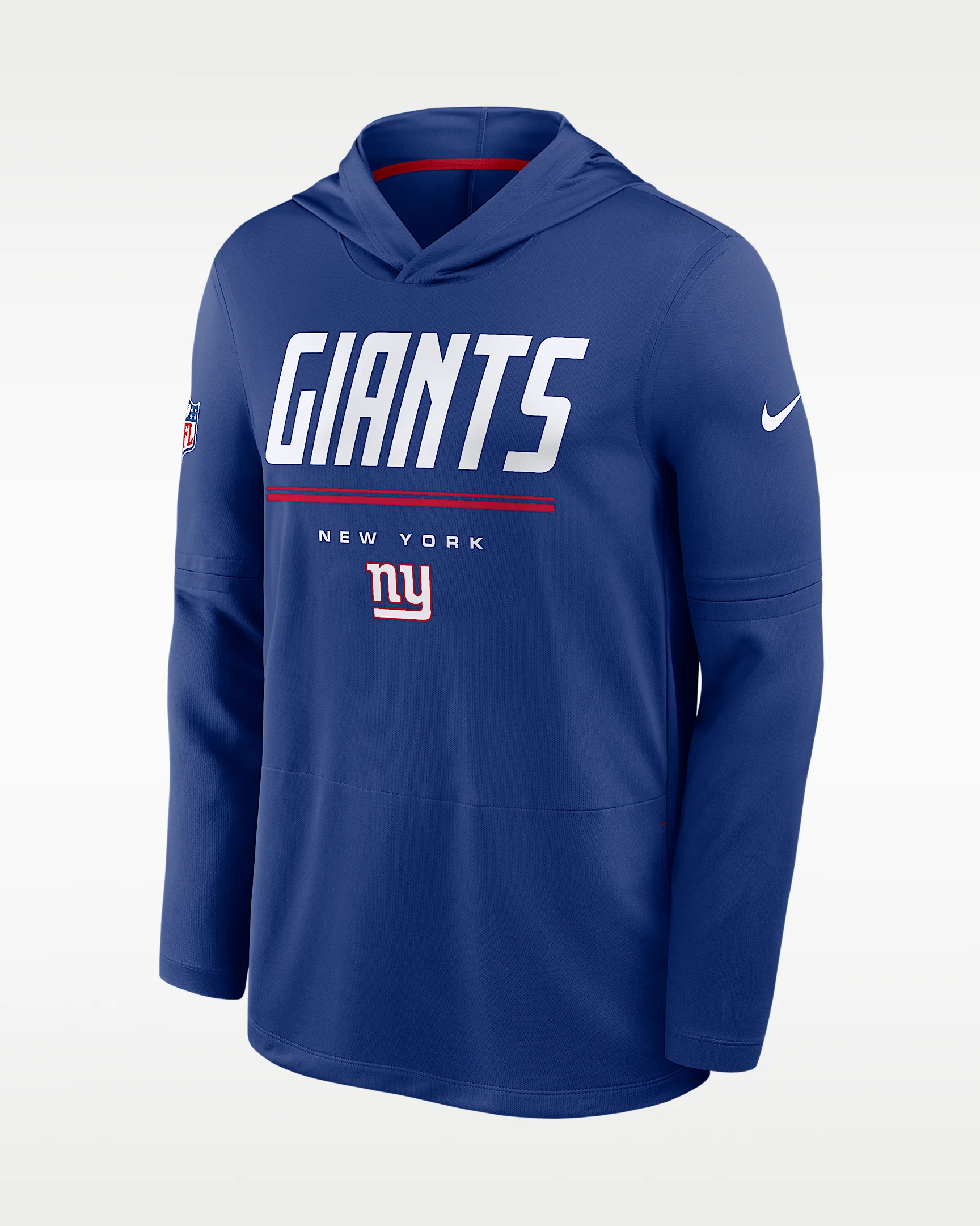 New York Giants Sideline Men's Nike Dri-FIT NFL Long-Sleeve Hooded Top - 1