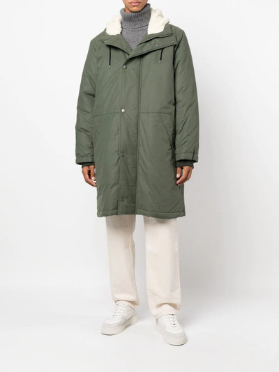 A.P.C. wool-blend parka outlook