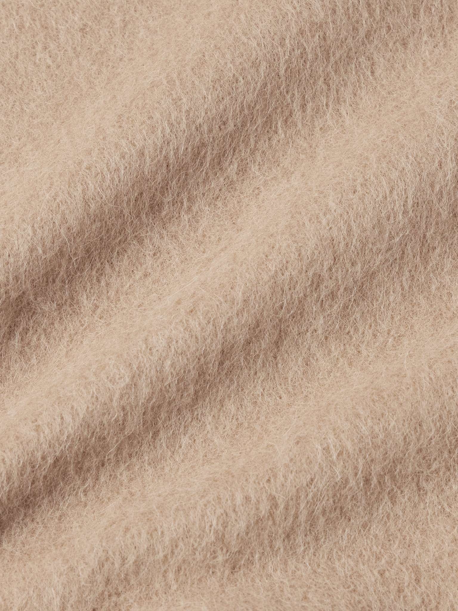 Oversized Brushed Alpaca and Wool-Blend Hoodie - 4