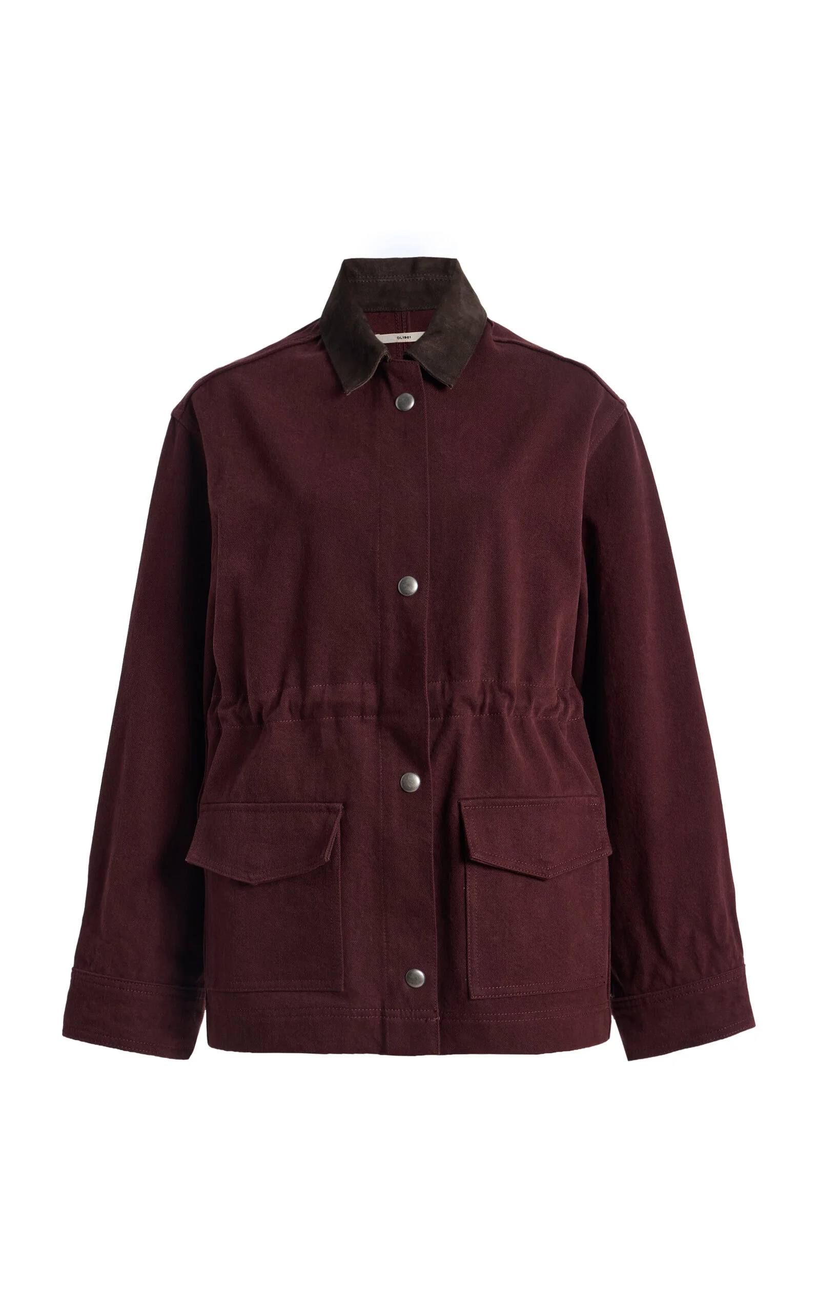 x Olympia of Greece Exclusive Cinched Denim Barn Jacket - 1
