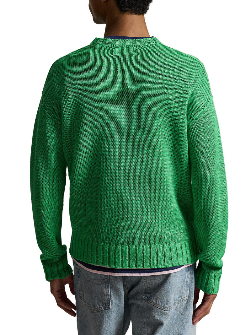 Men's Linen Crewneck Sweater - Stem 4