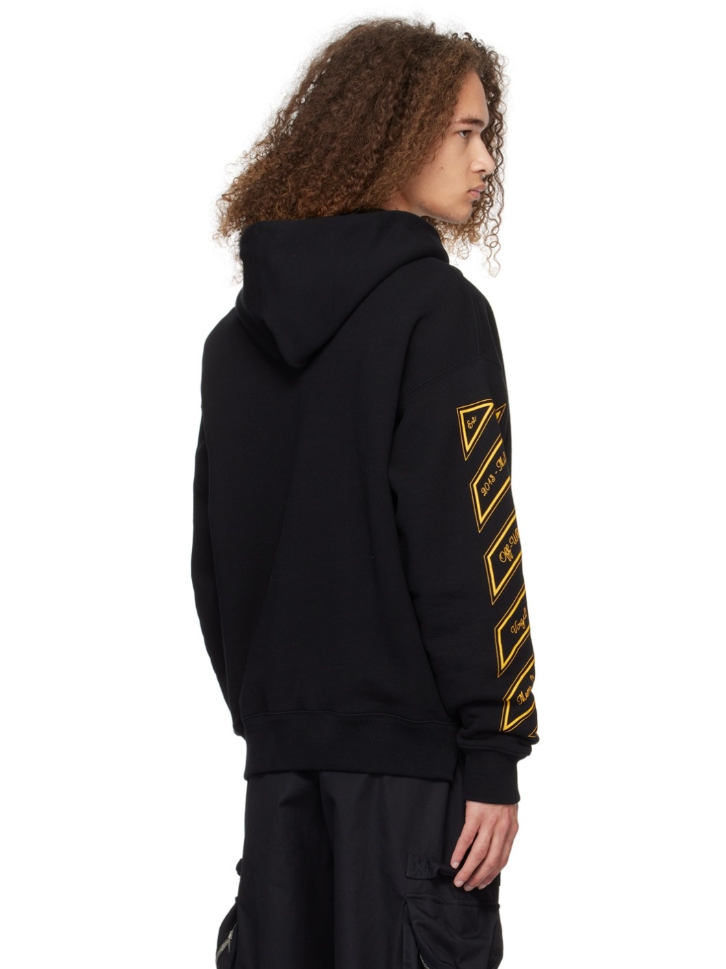 Black 'OW 23' Skate Hoodie - 3