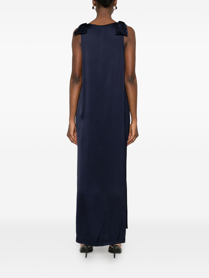 bow V-neck dress 4