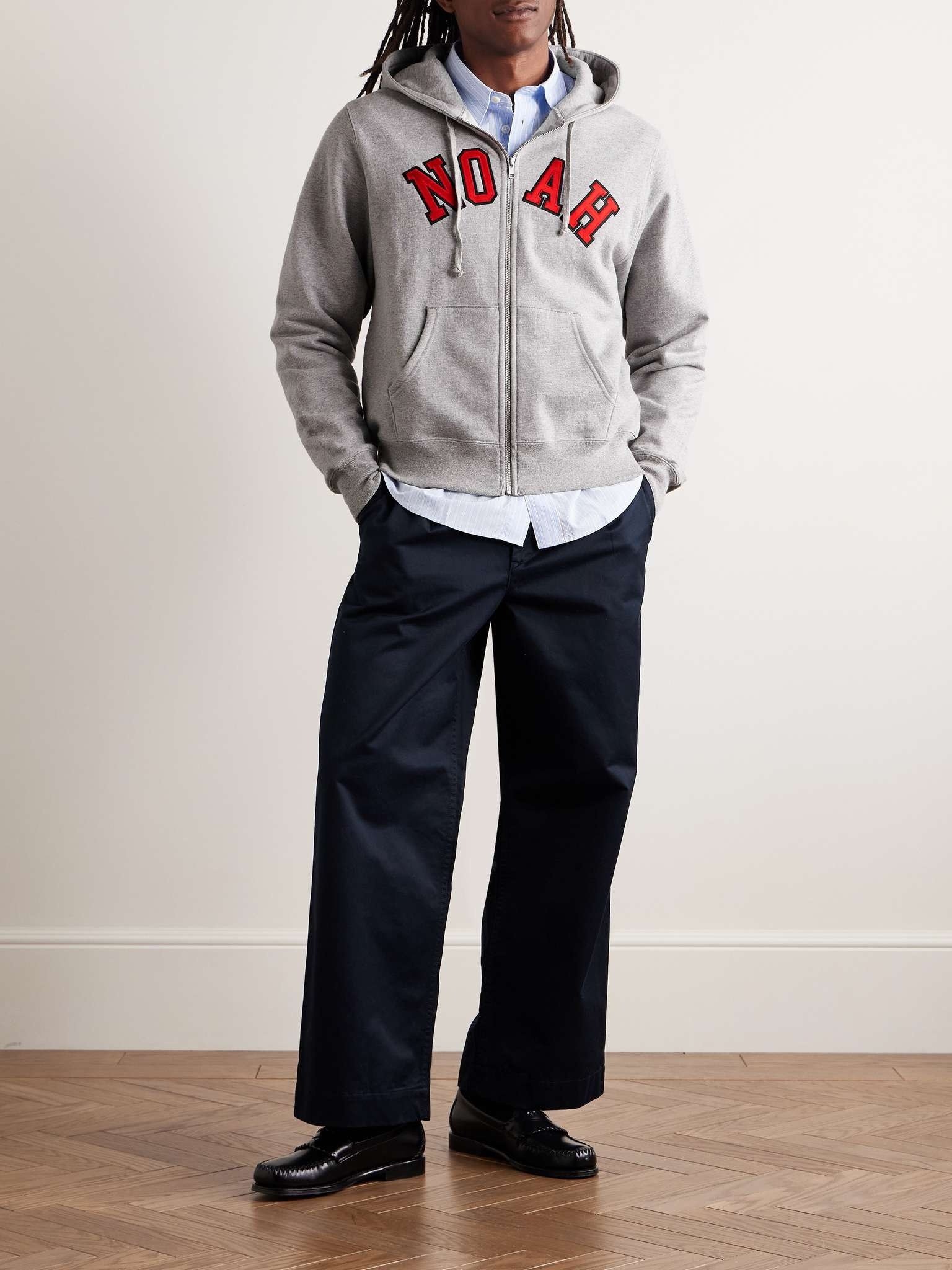 Logo-Appliquéd Cotton-Jersey Zip-Up Hoodie - 2
