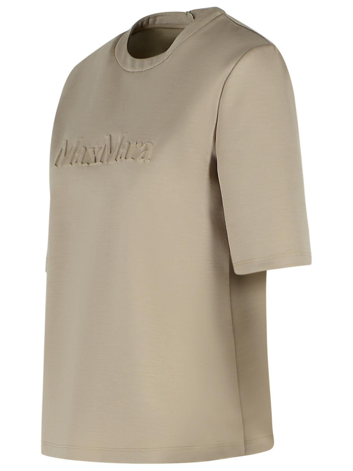 Max Mara 'Peter' Beige Wool T-Shirt Women - 2