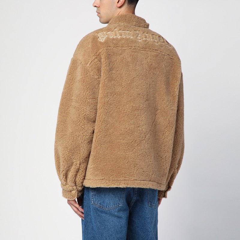 Palm Angels Camel Bear In Mind Overshirt Men - 2