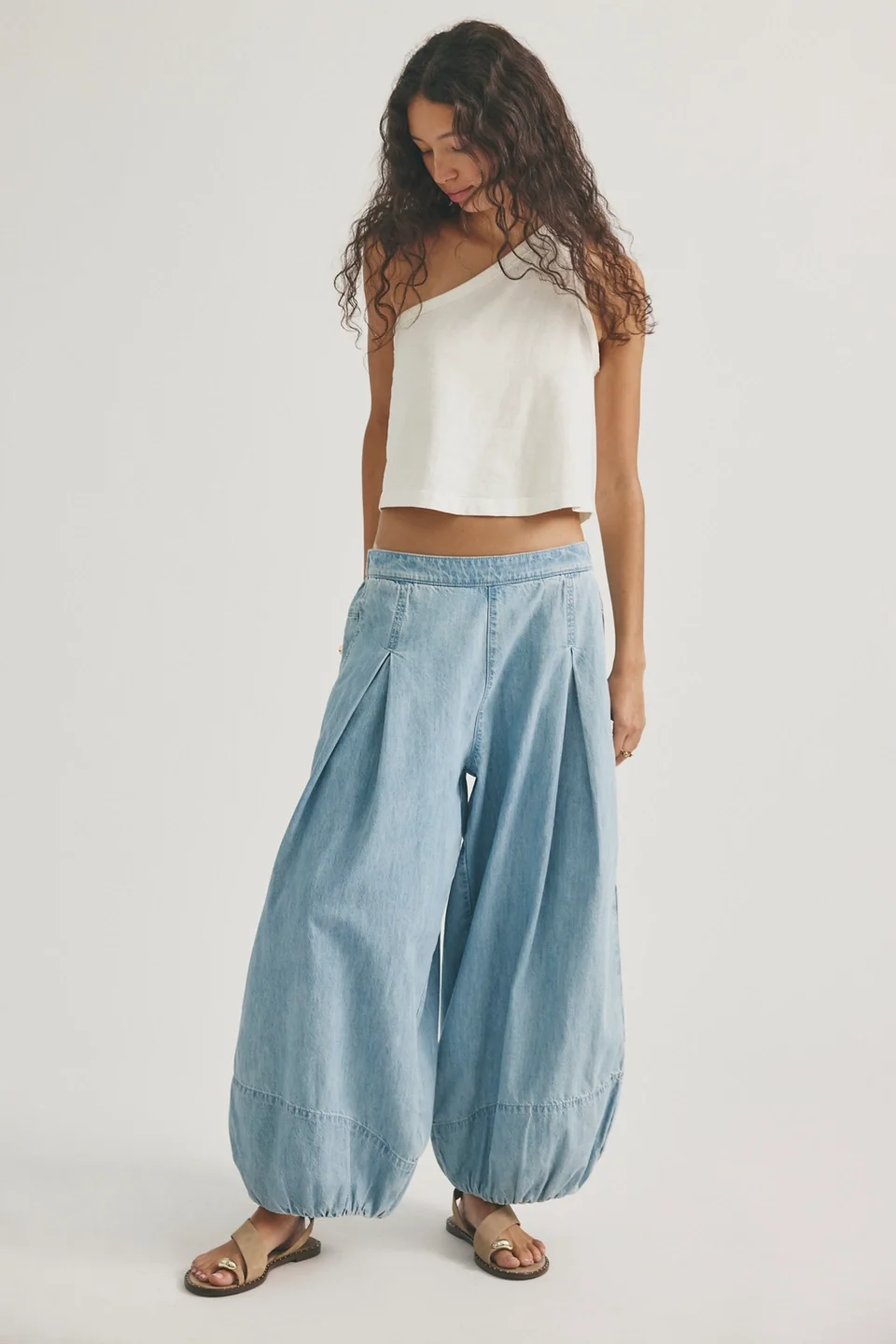 We The Free Moonflower Pull-On Balloon Jeans - 1