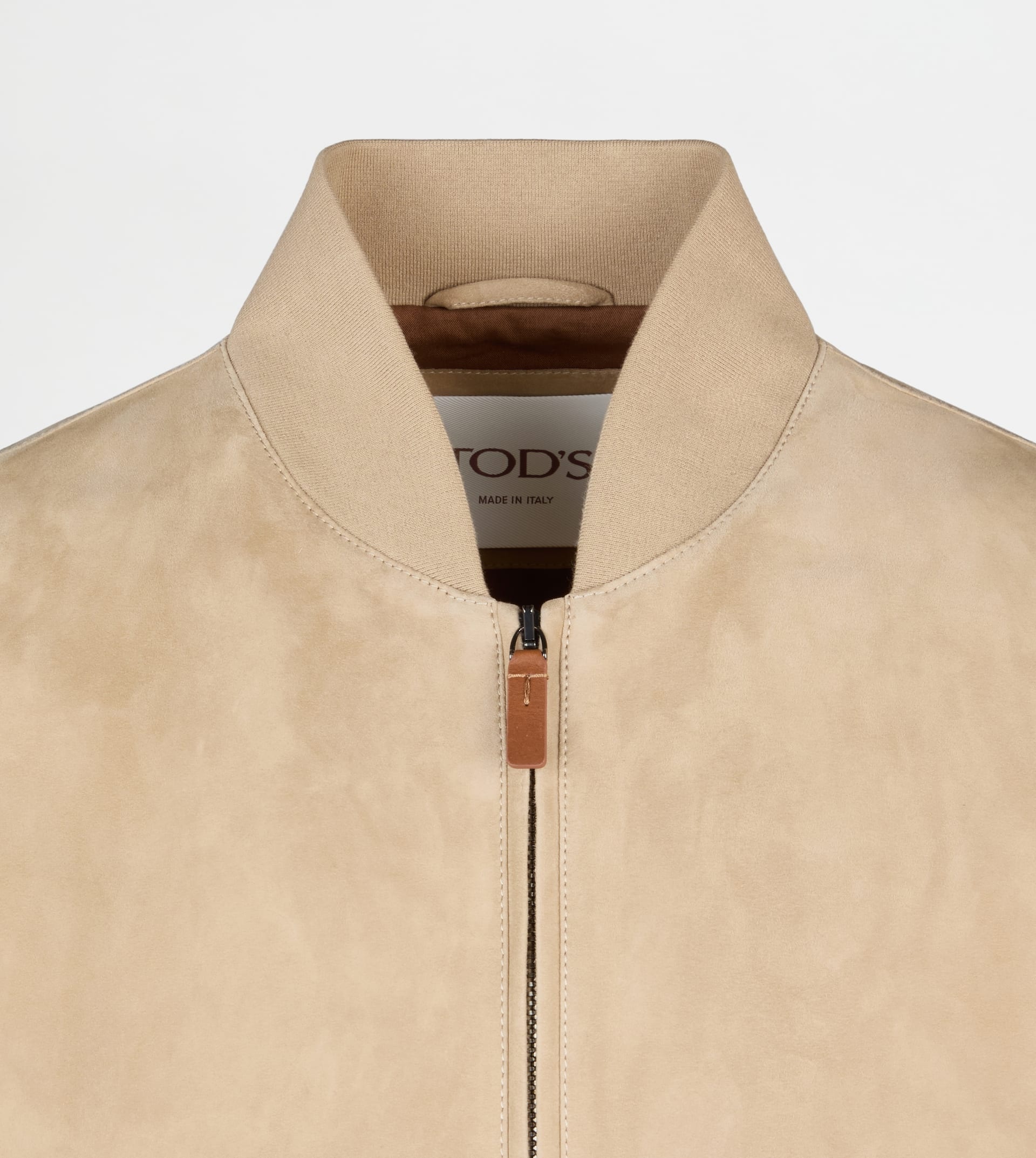 PASHMY BOMBER JACKET IN SUEDE - BEIGE - 7