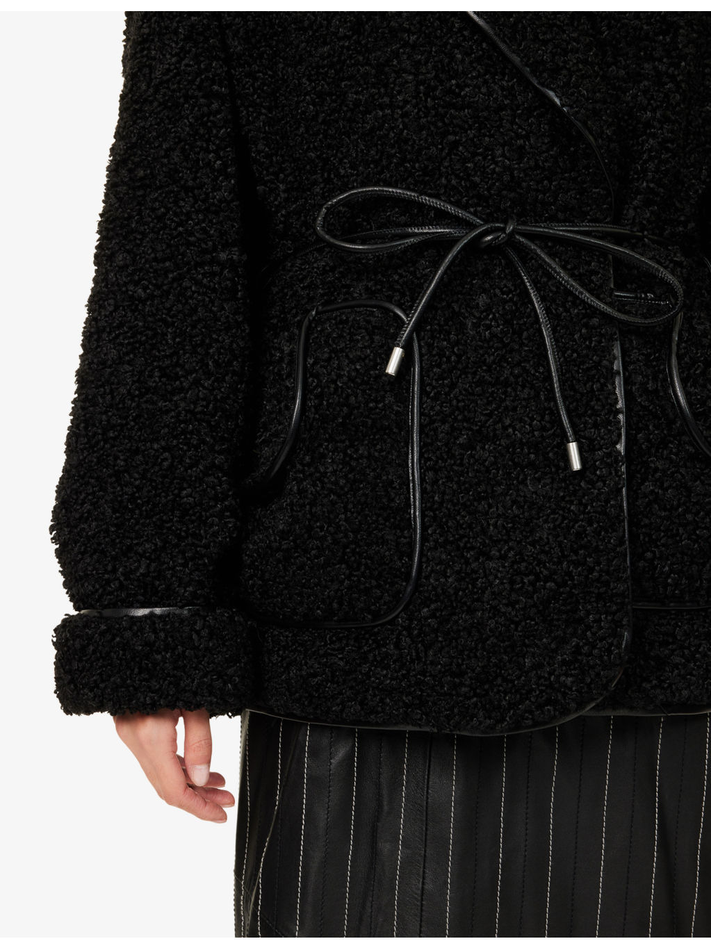 Kimia Tie-Waist Faux-Fur Jacket - 5
