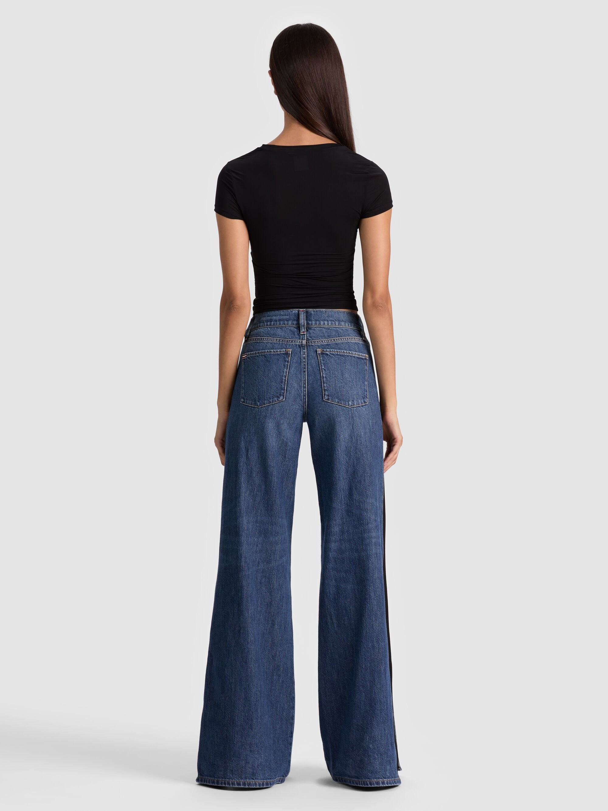 AMAZING JEAN WITH KNIT PANEL - 4