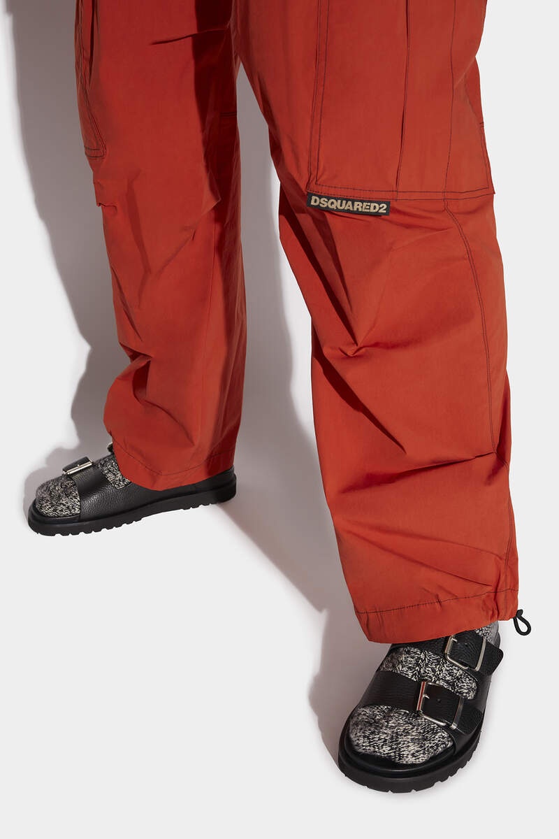 CONTRAST STITCH TROUSERS - 5