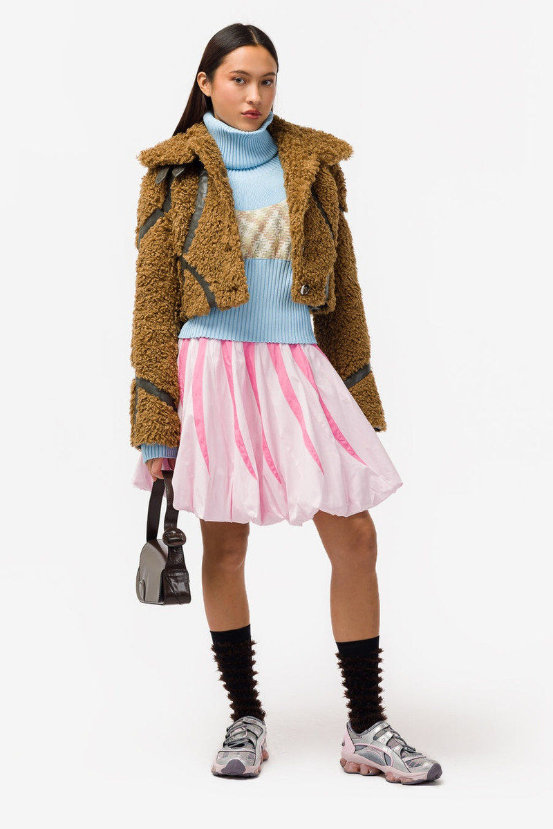 Kiko Kostadinov Crescent Yoke Jumper in Baltic Blue outlook