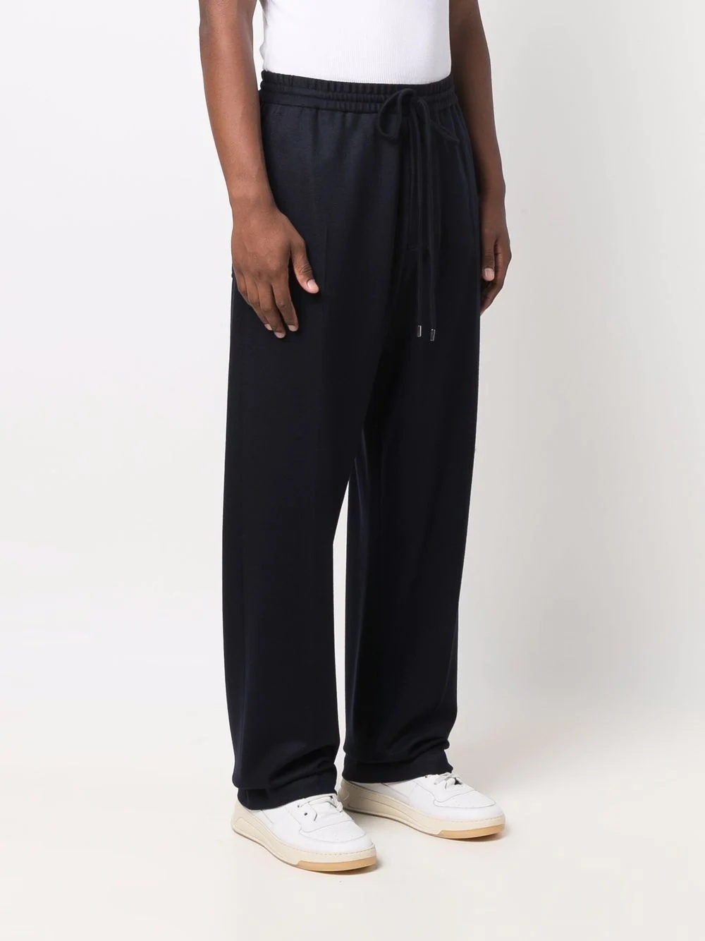 straight-leg relaxed-fit knitted track pants - 3