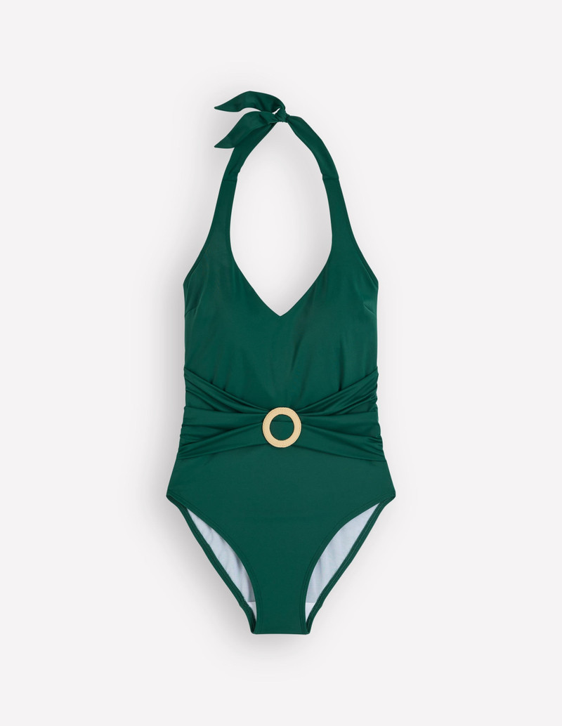 Sorrento Hoop Sash Swimsuit-Mangrove - 1
