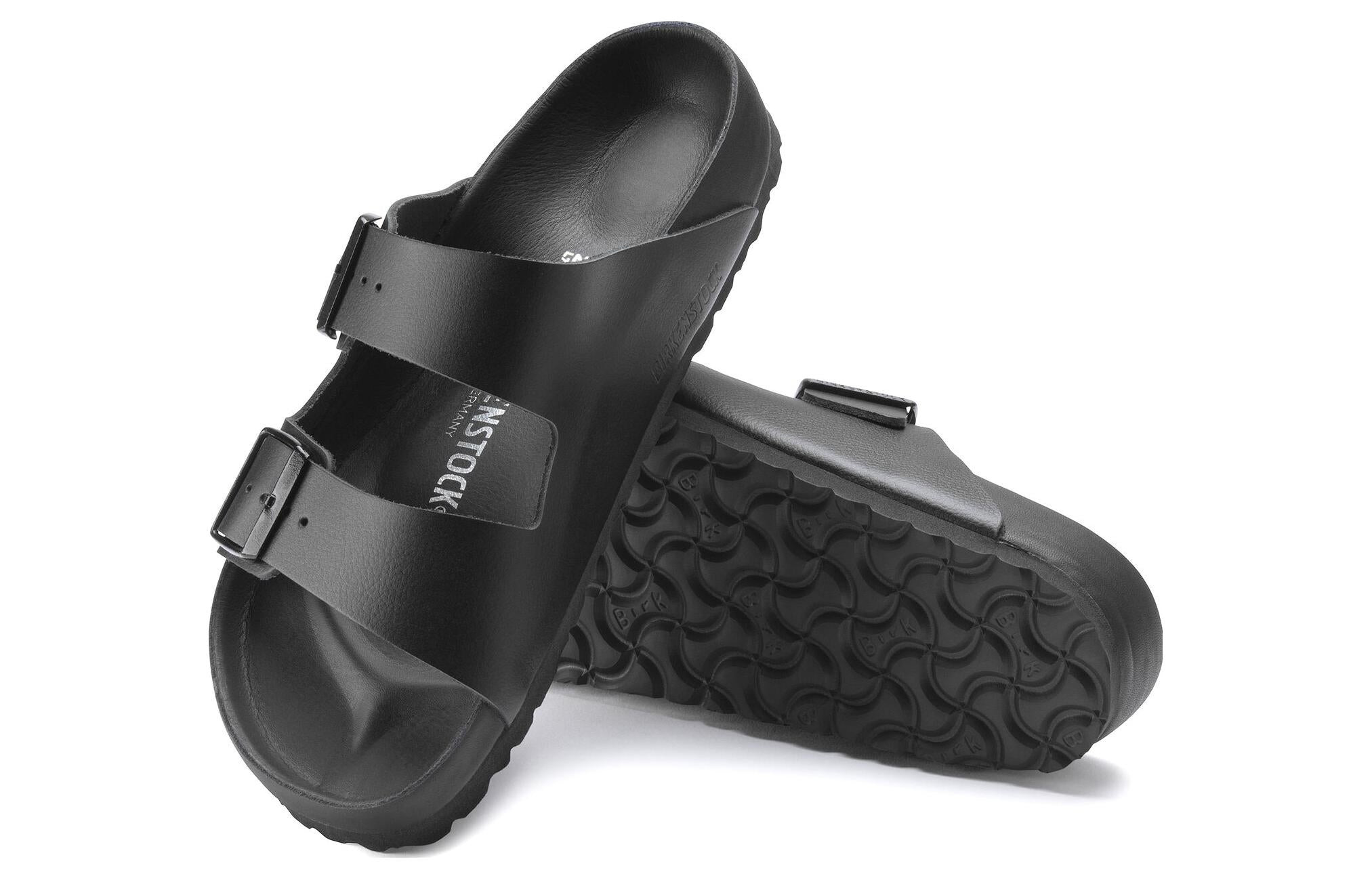 Birkenstock Arizona Natural Leather Sandals 'Black' 1022438 - 5