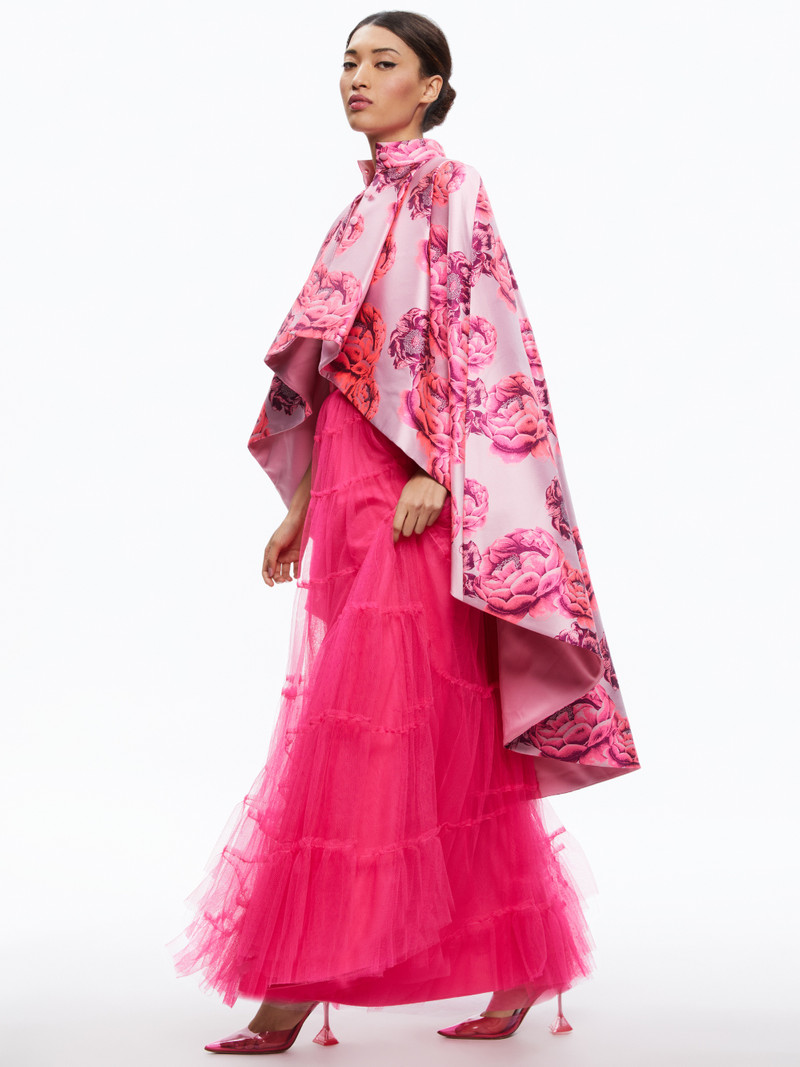 SUSANNE HIGH LOW COLLARED CAPE 6