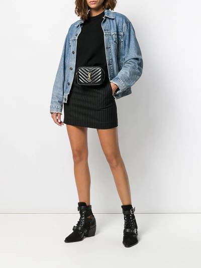 SAINT LAURENT pinstriped mini skirt outlook