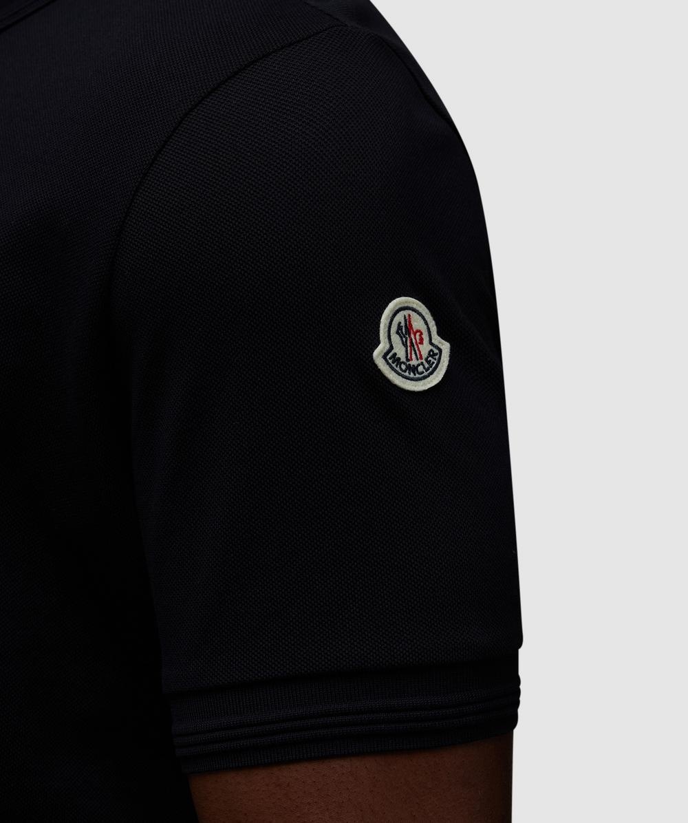 Zip placket trim polo t-shirt - 4