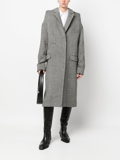 COPERNI single-breasted herringbone coat outlook