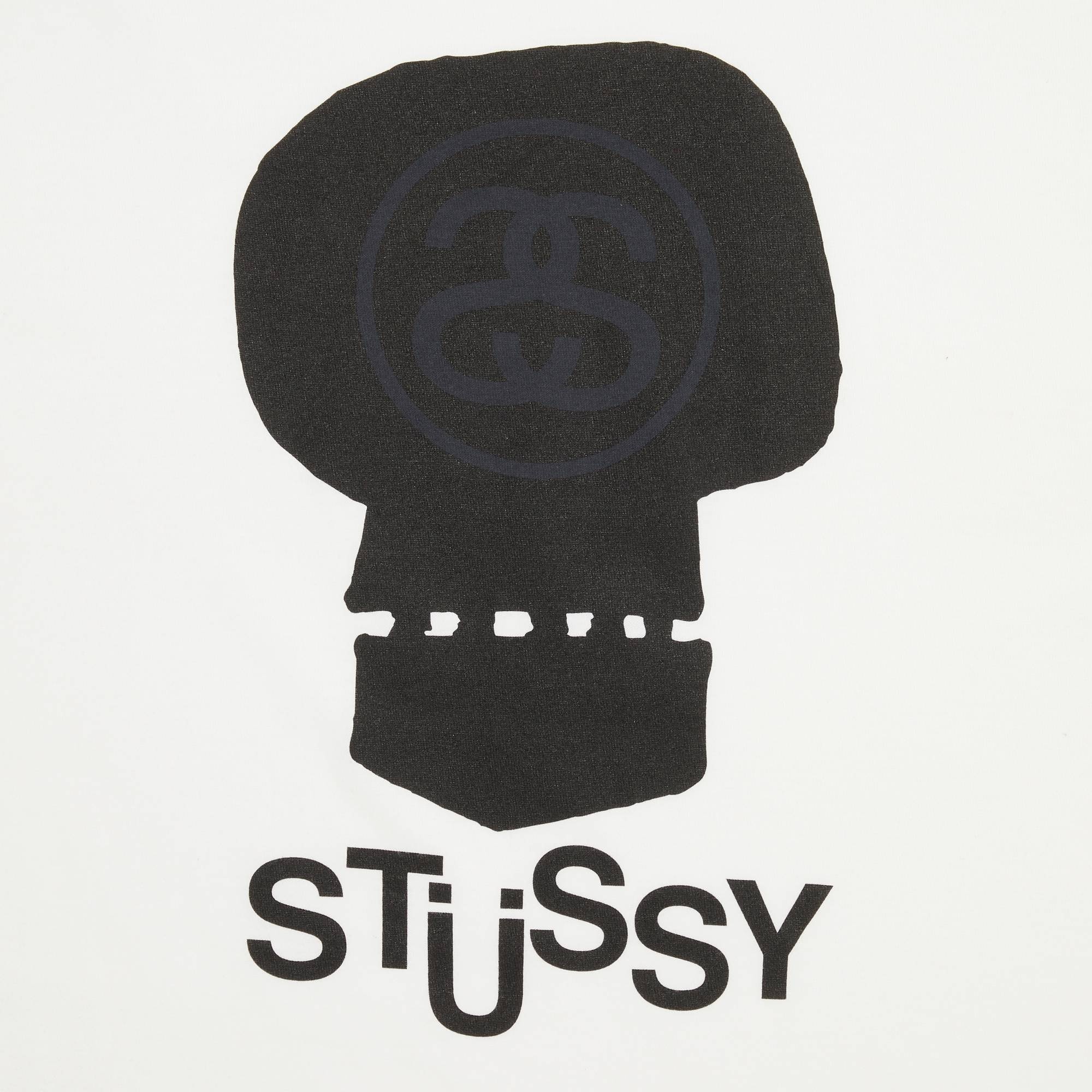 Stussy Link Skull Tee 'White' - 3