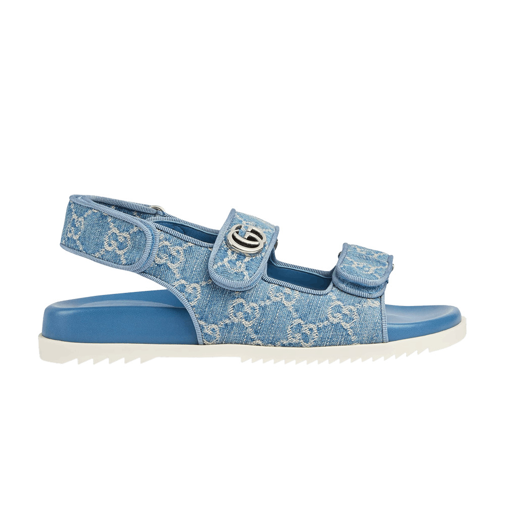 Gucci Wmns GG Sandal 'Light Blue Denim' - 1