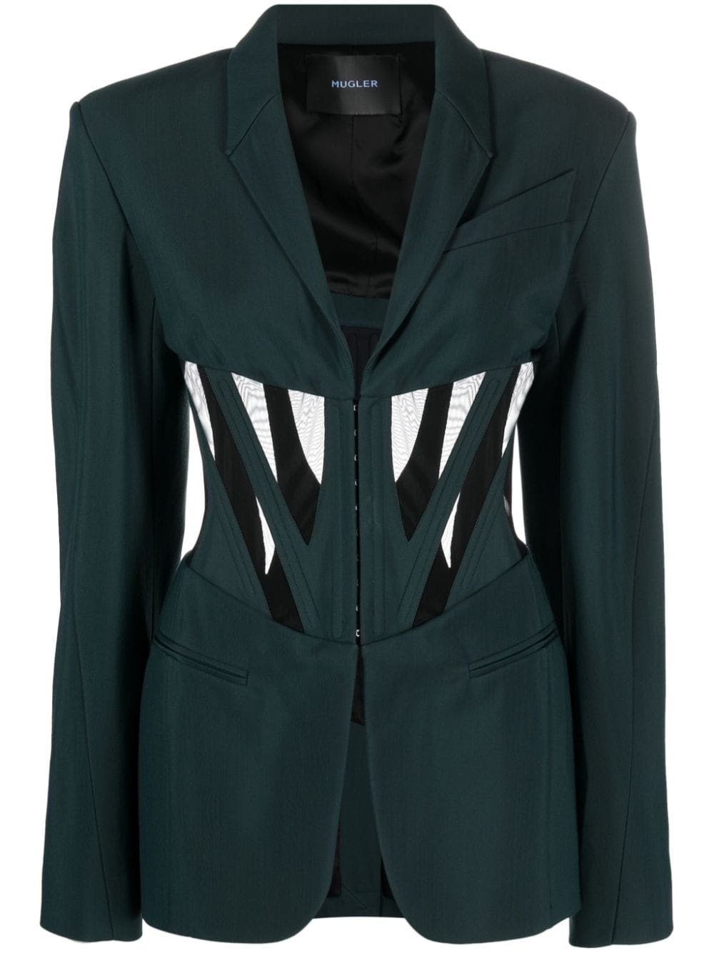 corset panelled blazer - 1